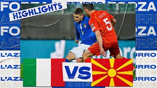 Highlights ItaliaMacedonia del Nord 01 24 marzo 2022 [upl. by Giselle292]