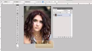 Photoshop Tutorial  Cropping Senior Photos for Yearbook [upl. by Esirahc77]