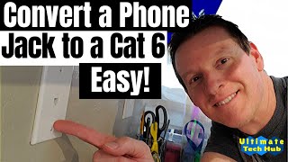 CONNECT CAT6 CABLE TO JACK  HOW TO [upl. by Ocinemod230]