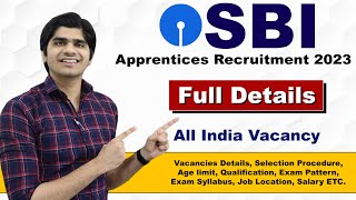 SBI Apprentice Recruitment 2023  Vacancy  6160  Full Details [upl. by Neilla]