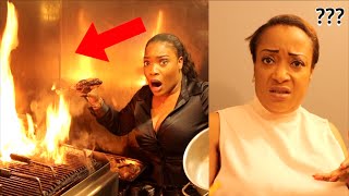 🤣 PRANK  JE FAIS À MANGER DANS UN RESTAURANT  y’a le feu 😭😭 [upl. by Ecirahc791]