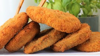 MELANZANE FRITTE RIPIENE al formaggio ricetta melanzane ripiene al formaggio Melanzane panate [upl. by Latt]