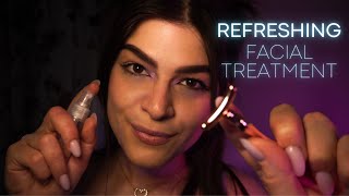 ASMR Ti rinfresco con questo Trattamento Viso Rilassante  Visual Triggers  Face Touching [upl. by Riha195]