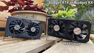 RTX 3050 6GB Vs RX 6500 XT  Which Budget GPU is Better [upl. by Grath125]