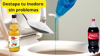 Como destapar un inodoro muy tapado rápido y fácil sin destapa caños  How to unclog a toilet [upl. by Angelo]