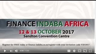 Finance Indaba Africa  Africas biggest finance conference [upl. by Suzie]