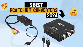 Best RCA To HDMI Converter In 2024  Top 5 RCA To HDMI Converters Review [upl. by Annoda876]