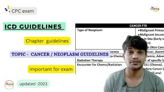 ICD guidelines ll Cancer guidelines ll cpcexam cpc aapc icd icdguidelines cpcexam2023 [upl. by Eirlav617]