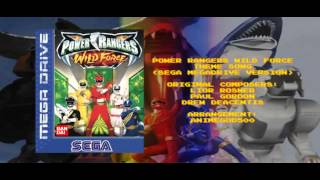 Power Rangers Wild Force Theme Song Sega Megadrive Version [upl. by Alikat80]