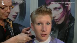 Im a hairdresser and love woman with short hair Tutorial of Lisette by TKS [upl. by Mctyre635]