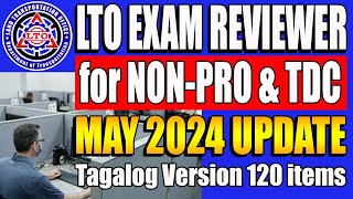 LTO EXAM REVIEWER 2024 FOR NONPROFESSIONAL TAGALOG UPDATED AS OF MAY 2024 [upl. by Audres]