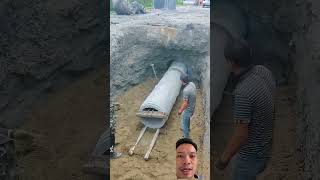 Ống ngầm construction pipelinework smartworkers smarttools xuhuong shortsviral [upl. by Alasdair]