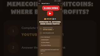 Memecoins vs Shitcoins Where Bigger Profits  MemeFi  MemeFi YouTube video secret code [upl. by Rogers174]