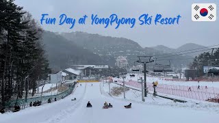 Fun Day At Yongpyong Ski Resort  PyeongChang Korea [upl. by Rigby]