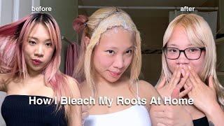 How I Bleach My Roots AT HOME [upl. by Byrne501]