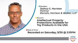 Intellectual Property Protections Available for Toy Products in the USA [upl. by Odnalref]