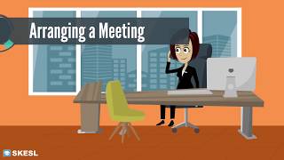 Business English Conversation Lesson 42 Arranging a Meeting [upl. by Annayad]