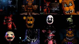 FNAF In Real Time Voice Lines Animated Compilation [upl. by Remington]