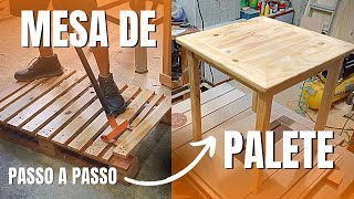 ✅ PASSO A PASSO Como Fazer Mesa de Palete [upl. by Grani]