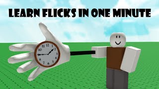 Learn how to Flick in ONE MINUTE Roblox Slap Battles [upl. by Koenraad]