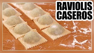 😀Cómo hacer RAVIOLIS de ESPINACA y RICOTA  Receta FÁCIL [upl. by Gram799]