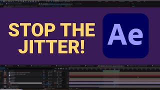 How to Fix After Effects Jittery Shaking ArtworkText Layers  AntiAliasing [upl. by Avihs66]