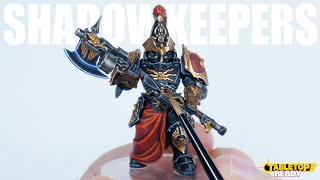 How To Paint SHADOWKEEPERS Adeptus Custodes including highlighting black armour for Warhammer 40000 [upl. by Langsdon]