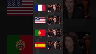 Timothee Chalamet speaking French with translation timotheechalamet timothéechalamet hollywood [upl. by Dranoc]