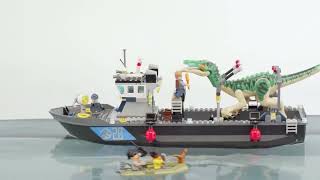 LEGO 76942 Jurassic World Baryonyx Dinosaur Boat Escape Floating Toy  Smyths Toys [upl. by Jean]