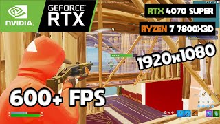 RTX 4070 Super  Ryzen 7 7800X3D Fortnite Chapter 5  Box Fights  performance mode  High Meshes [upl. by Emyam]