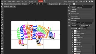 Making Calligrams using Photopea FREE photoshop alternative [upl. by Erb]