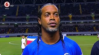 MESMO VELHO E APOSENTADO OLHA OQUE RONALDINHO APRONTOU NESSE AMISTOSO NA COSTA RICA [upl. by Yruama386]