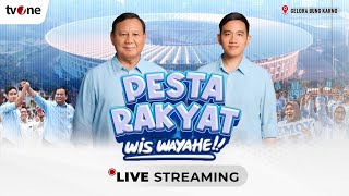 LIVE Pesta Rakyat Untuk Indonesia Maju Kampanye Akbar PrabowoGibran  tvOne [upl. by Yeslah]