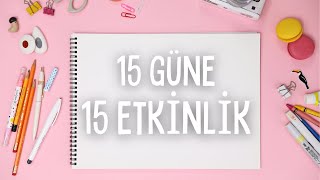 Sömestirde Yapacağınız 15 Etkinlik Fikri  15 Farklı Kendin Yap Etkinliği [upl. by Enaed]