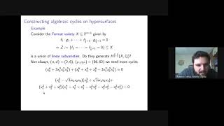 quotAlgebraic cycles on hypersurfaces an approach to the Hodge conjecturequot by R Villaflor IMPA [upl. by Ylenaj182]