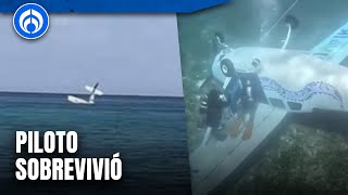 últimahora Cae avioneta al mar en Cozumel [upl. by Droflim]