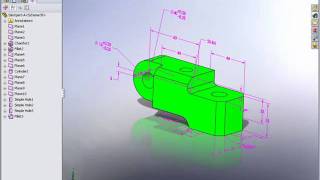 Demo SolidWorks  Dimxpert [upl. by Taffy755]