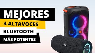 💥 Los MEJORES 4 ALTAVOCES BLUETOOTH más POTENTES [upl. by Ronny]