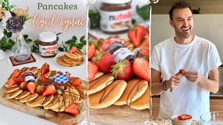 Mini Pancakes de CYRIL LIGNAC en 5 MIN  🥞 🍓 Recette très FACILE et RAPIDE [upl. by Yruok]