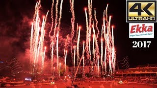 The EKKA 2017 Night Show  Ultra HD 4k video  Fireworks [upl. by Nonrev]