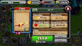 How to breed an Inferno dragon in DragonVale [upl. by Sisely]