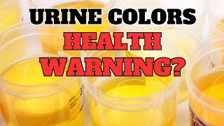 URINE COLORS HIDDEN HEALTH WARNINGS [upl. by Nivad]