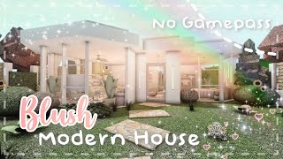 No Gamepass Blush Modern House  Speedbuild and Tour  Minami Oroi [upl. by Pollack]