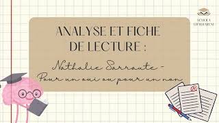 Nathalie Sarraute  Pour un oui ou pour un non  analyse fiche de lecture et résumé pour le bac [upl. by Adriane]