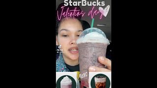 Trying Starbucks❤️ Valentines❤️ Drinks Review [upl. by Fadiman]