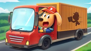 Courier Labrador  Educational Cartoons  Police Cartoon  Kids Cartoon  Sheriff Labrador  BabyBus [upl. by Idnerb]