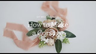 How to Make a Corsage with Fake Flowers [upl. by Nonnek]