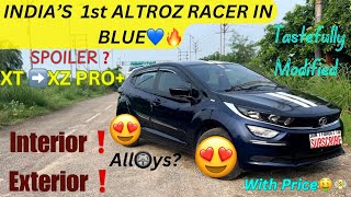 The HotHatch🔥Is Here😍 Modified Tata Altroz In Racer Edition Blue💙 Beautifully Modified Tata Altroz [upl. by Care]