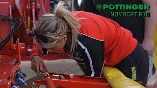 Kirstie Gets a Crash Course on the Pottinger Novacat A10 Mowers [upl. by Madancy]