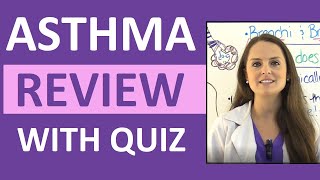 Asthma Treatment Symptoms Pathophysiology Nursing Interventions NCLEX Review Lecture [upl. by Colombi199]